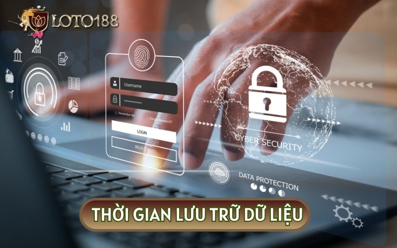 Thời gian lưu trữ dữ liệu tùy thuộc vào các mục đích đã được thiết lập