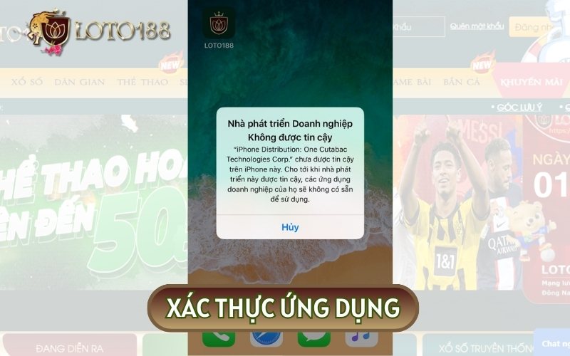 Xác thực ứng dụng LOTO188 trước khi cài đặt